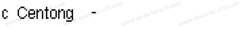 c Centong字体字体转换